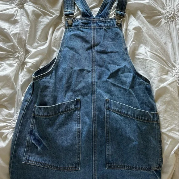 blue jean dress forever 21 Denim Mini Shirt Dress main image 1